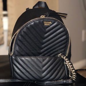 Victoria’s Secret gold chain Mini backpack